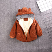 Fleece Outer Baby Girl Quilted Jacket