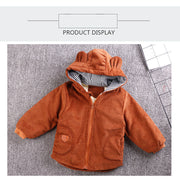 Fleece Outer Baby Girl Quilted Jacket