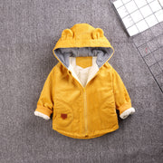 Fleece Outer Baby Girl Quilted Jacket